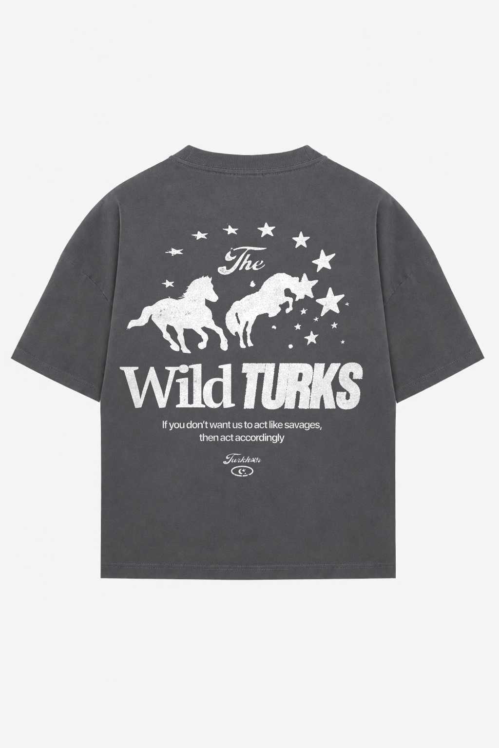 Premium Heavyweight Wild Turks Baskılı Oversize Tişört