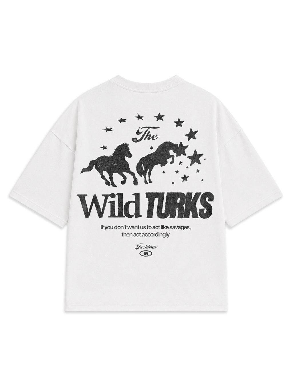 Premium Heavyweight Wild Turks Baskılı Oversize Tişört