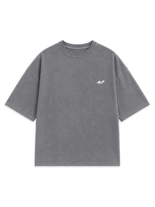Premium Heavyweight Wild Turks Baskılı Oversize Tişört