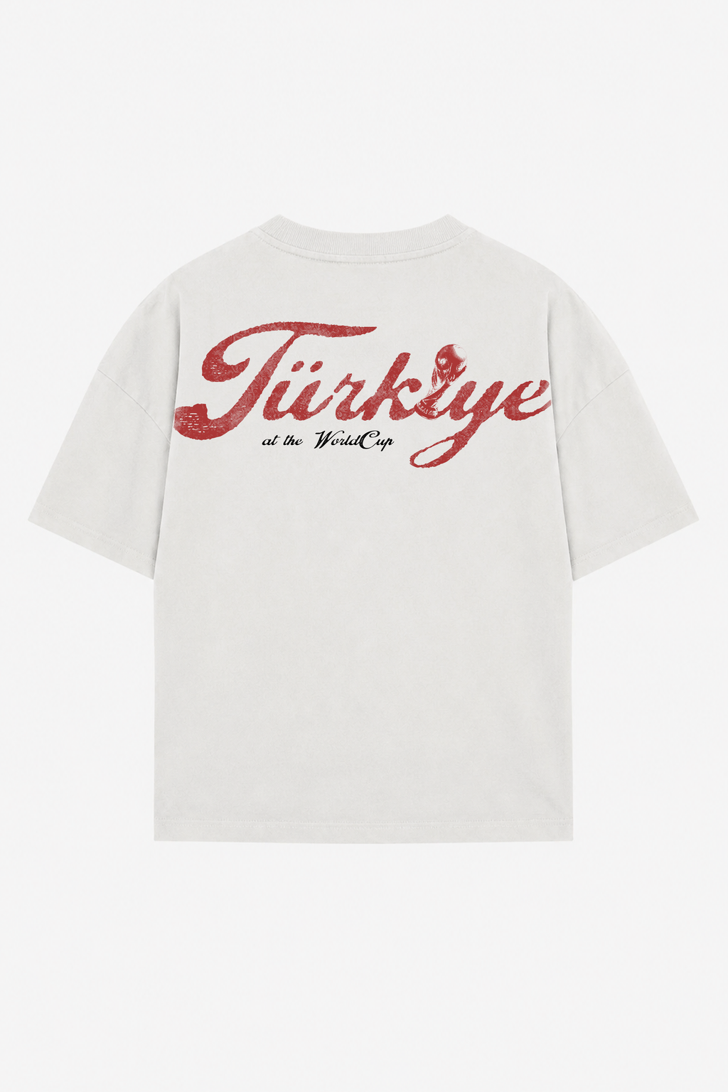 Premium Heavyweight Türkiye Dünya Kupasında Baskılı Oversize Tişört