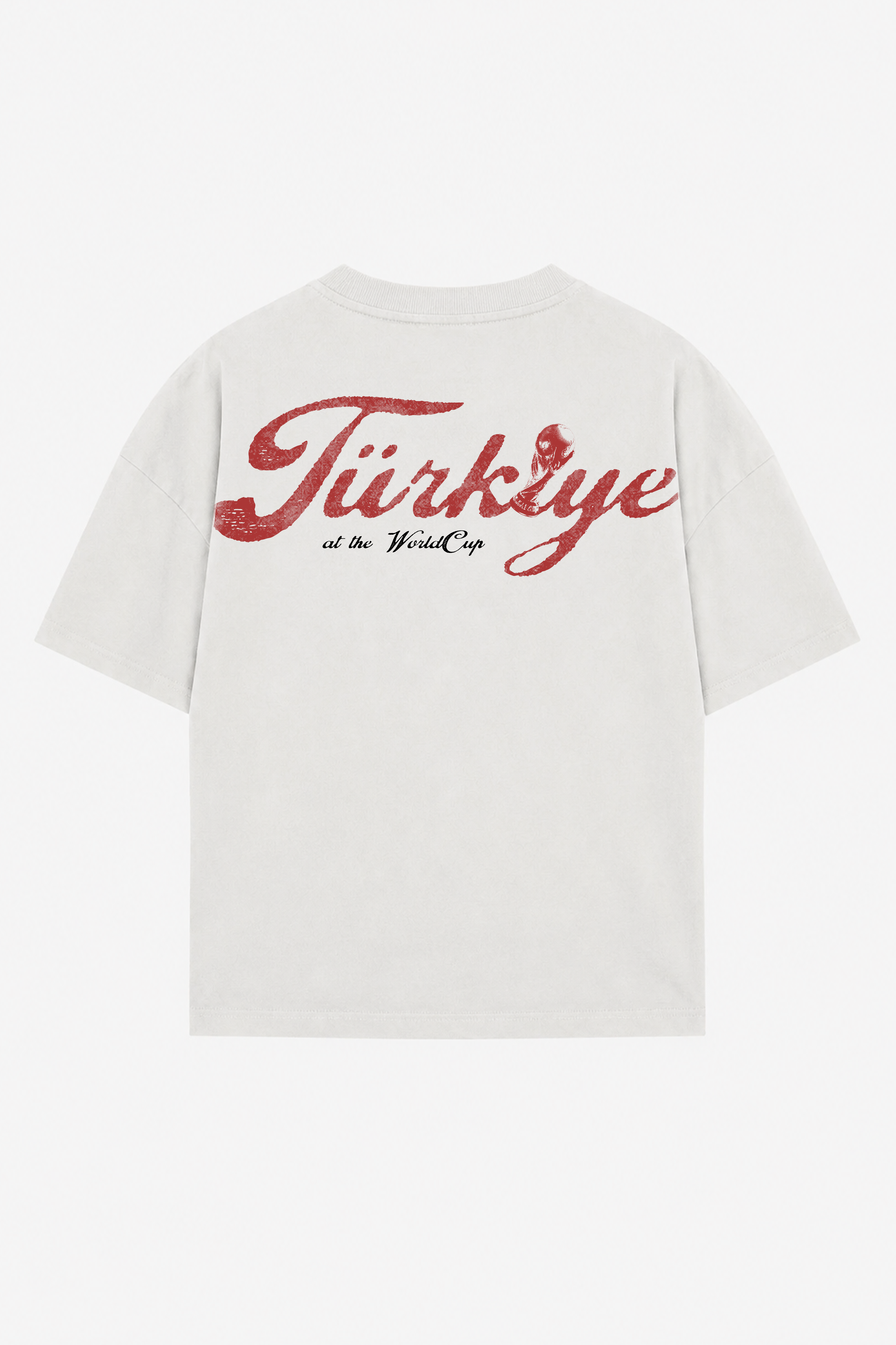 Premium Heavyweight Türkiye Dünya Kupasında Baskılı Oversize Tişört